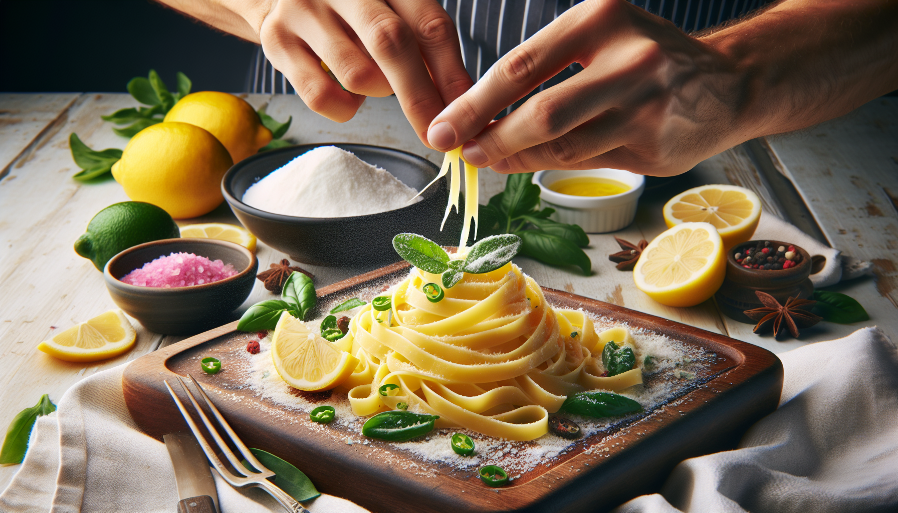 taglierini al limone